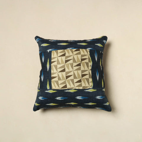 Buy Vanaspati Patch Ikat Cushion Cover