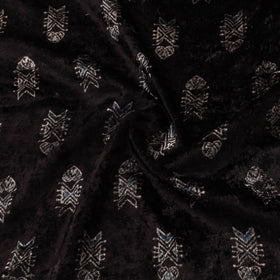 Velvet natural dyed hand fabric 10 - handcrafted