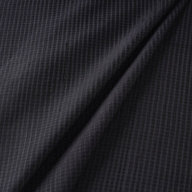 Black - vidarbha handloom checks tussar silk fabric 02