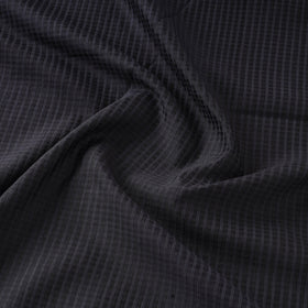 Black - vidarbha handloom checks tussar silk fabric 02