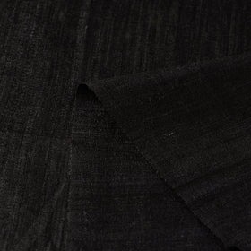 Buy Black - Vidarbha Handloom Pure Tussar Ghicha Silk Fabric Online at iTokri.com