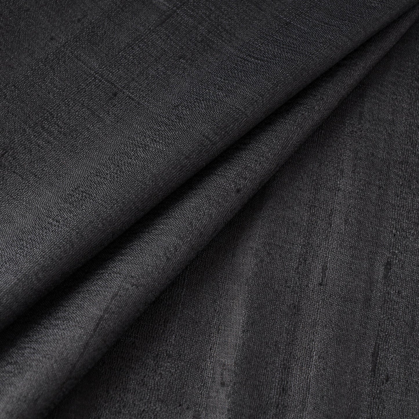 Black - vidarbha tussar x ghicha silk handloom fabric 11