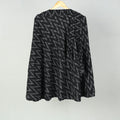 Black Wrap Around Cotton Pochampally Ikat Skirt 