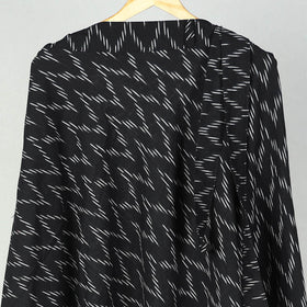 Black Wrap Around Cotton Pochampally Ikat Skirt 