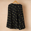 Black Wrap Around Cotton Pochampally Ikat Skirt