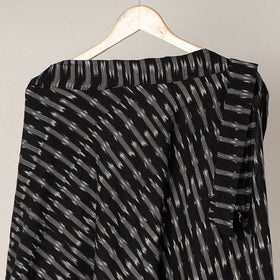 Black Wrap Around Cotton Pochampally Ikat Skirt