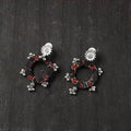Black - zahira gs fabart handmade earrings - handcrafted