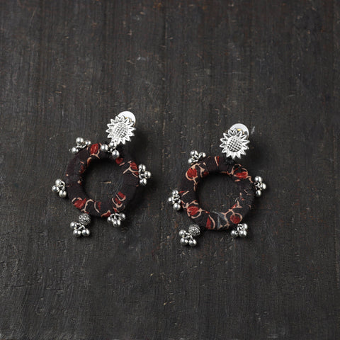 Black - zahira gs fabart handmade earrings - handcrafted