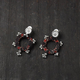 Black - zahira gs fabart handmade earrings - handcrafted