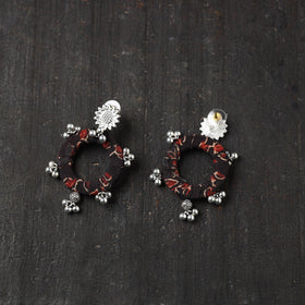 Black - zahira gs fabart handmade earrings - handcrafted