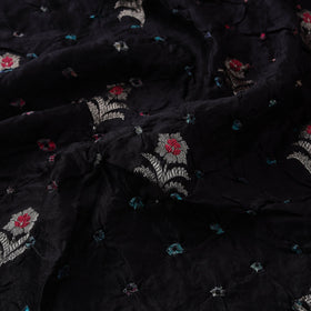 Zari buti silk tie-dye bandhani fabric 33 - handcrafted