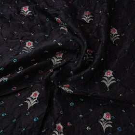 Zari buti silk tie-dye bandhani fabric 33 - handcrafted