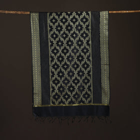 Zari work banarasi silk dupatta 06 - handcrafted