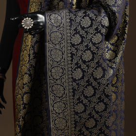 Zari work banarasi silk dupatta 07 - handcrafted