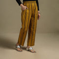 Block print cotton elasticated ajrakh palazzo 06 - s