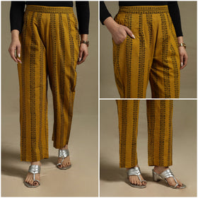 Block print cotton elasticated ajrakh palazzo 06 - s