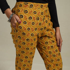 Block print cotton elasticated ajrakh palazzo 07 - s