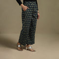 Block print cotton elasticated ajrakh palazzo 08 - s