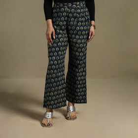 Block print cotton elasticated ajrakh palazzo 08 - s