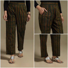 Block print cotton elasticated ajrakh palazzo 17 - s