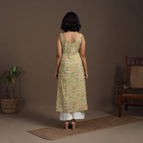 Block Print Cotton A-Line Sanganeri Kurta