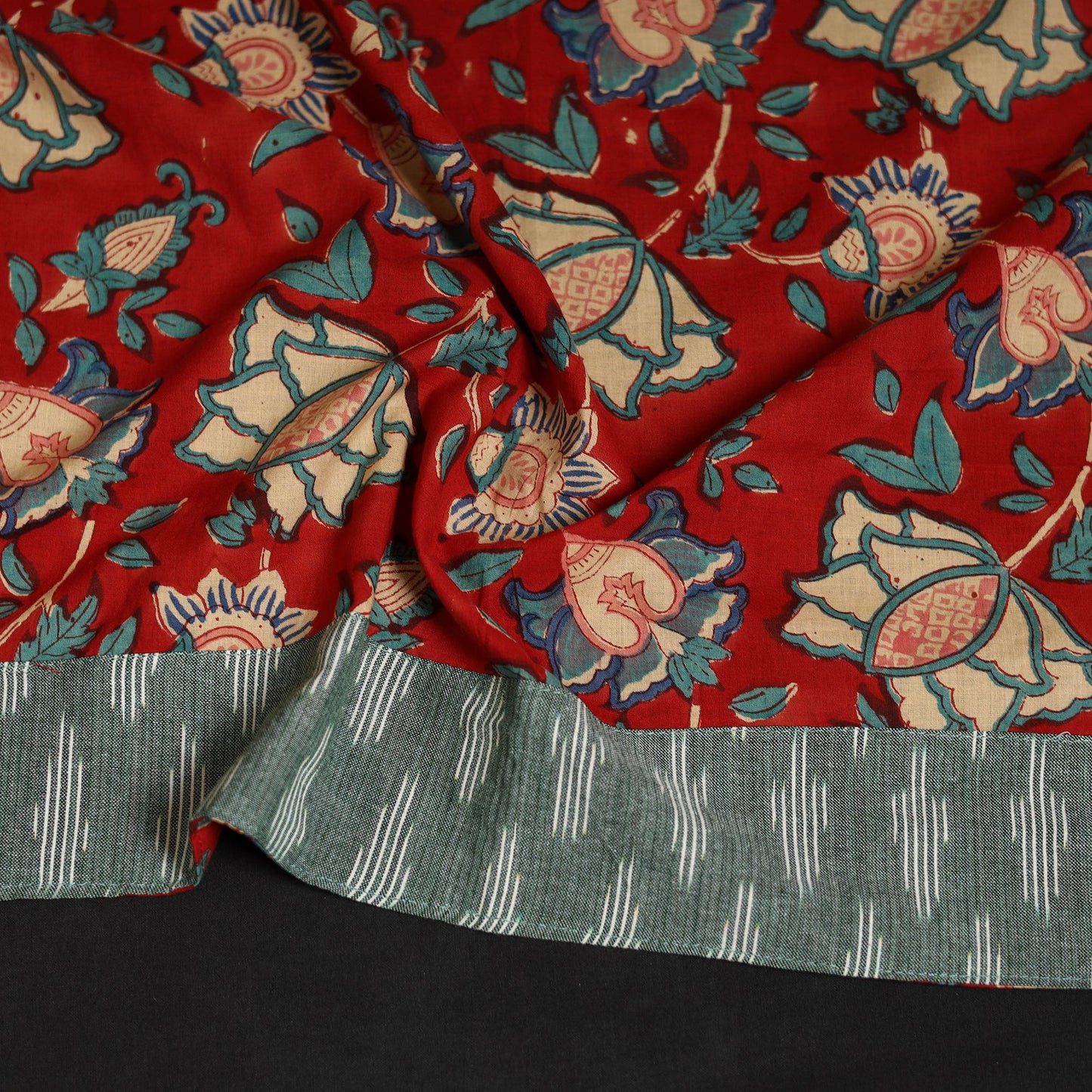 Block print cotton sanganeri blouse piece 03 - handcrafted