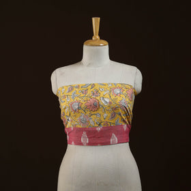 Block print cotton sanganeri blouse piece 11 - handcrafted