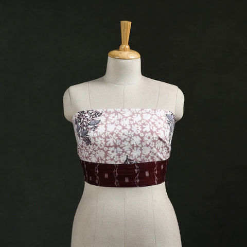 Block print cotton sanganeri blouse piece 13 - handcrafted