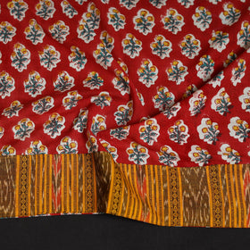 Block print cotton sanganeri blouse piece 15 - handcrafted