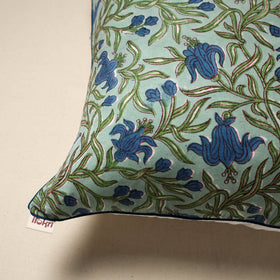 Cotton sanganeri cushion cover 118 - handcrafted