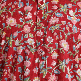 Cotton sanganeri kurta for men (long) 08 - handcrafted