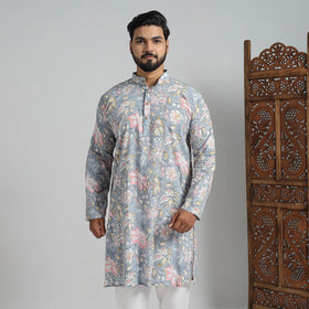 Shop Sanganeri Kurta for Men - Elegant Block Print Design