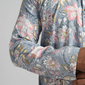 Shop Sanganeri Kurta for Men - Elegant Block Print Design