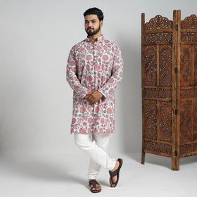Shop Sanganeri Kurta for Men - Elegant Block Print Design