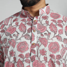 Shop Sanganeri Kurta for Men - Elegant Block Print Design