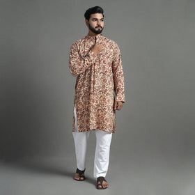 Block print cotton sanganeri kurta for men (long) 18