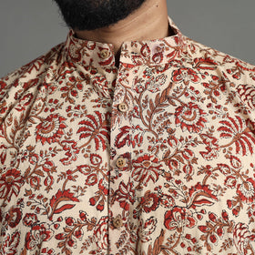 Block print cotton sanganeri kurta for men (long) 18