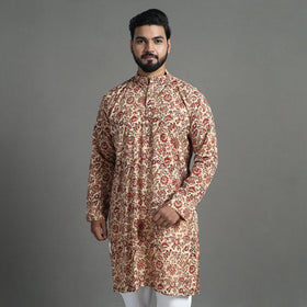Block print cotton sanganeri kurta for men (long) 18
