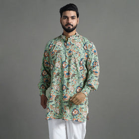 Cotton sanganeri kurta for men (short) 03 - handcrafted