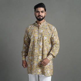Shop Sanganeri Kurta for Men - Elegant Block Print Design