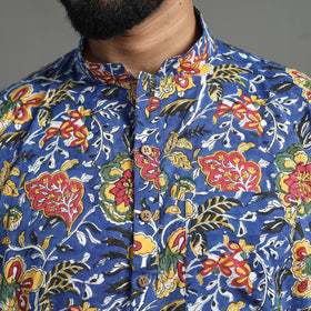 Block Print Cotton Sanganeri Kurta for Men (Short) 06