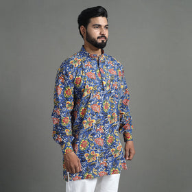 Block Print Cotton Sanganeri Kurta for Men (Short) 06