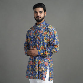 Block Print Cotton Sanganeri Kurta for Men (Short) 06