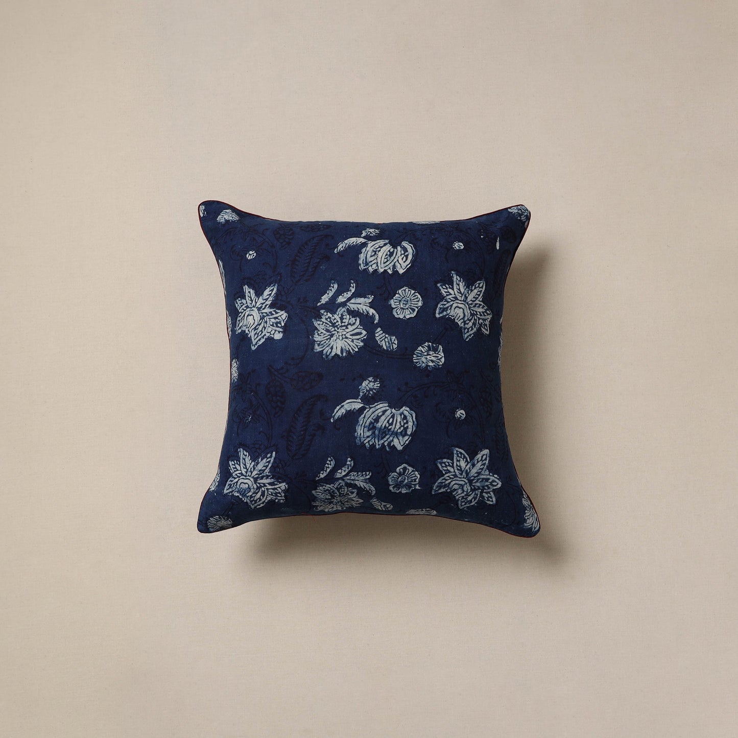 Indigo bagru cushion cover 15 - handcrafted