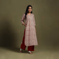 Block Print Natural Dyed Cotton Straight Bagru Kurta