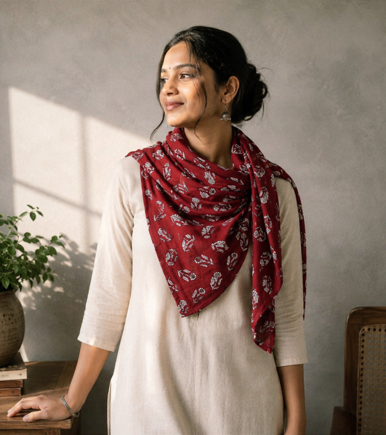 Block Print Scarves