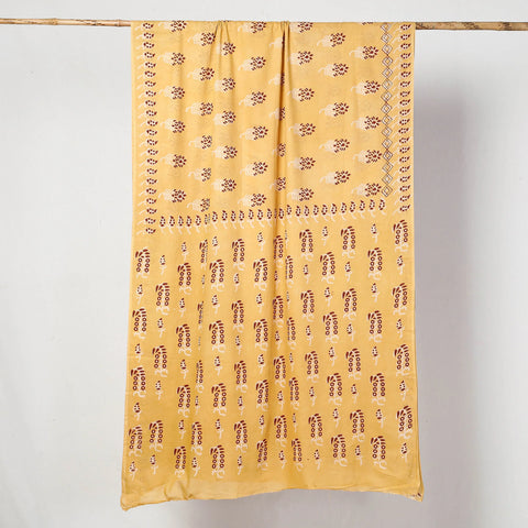 block printed saree