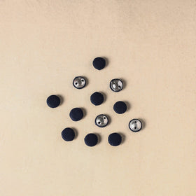 1.5cm handmade fabric small button (set of 12) 05