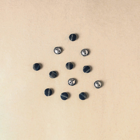 1.5cm handmade fabric small button (set of 12) 12