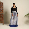 Blue 24 Kali Patchwork Batik Print Cotton Long Skirt